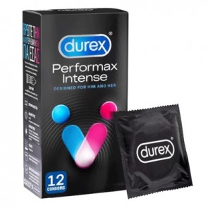 Durex Perfomax Intense Προφυλακτικά Με Κουκκίδες, Ραβδώσεις και Επιβραδυντικό Τζελ