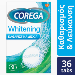 Corega Whitening 36 tabs