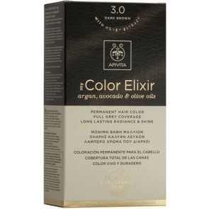 Apivita My Color Elixir Μόνιμη Βαφή Μαλλιών No 3.0 Καστανό Σκούρο
