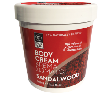 Bodyfarm Body Cream Sandalwood Πλούσια Κρέμα Σώματος (Σανδαλόξυλο) 500ml by Φαρμακείο Μαρίτας Δάσκου