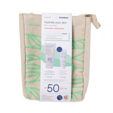 Korres Yoghurt Σετ με Αντηλιακή Κρέμα Προσώπου, Serum & Νεσεσέρ by Korres