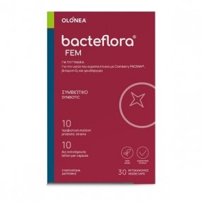 BacteFlora FEM Συνδυασμός υψηλής συγκέντρωσης Προβιοτικών ευρέως φάσματος & Πρεβιοτικού