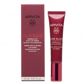 Apivita Wine Elixir Αντιρυτιδική Κρέμα Lifting για τα Μάτια & τα Χείλη