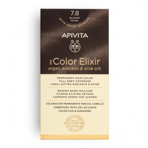 Apivita My Color Elixir Μόνιμη Βαφή Μαλλιών No 7.8 Ξανθό Περλέ