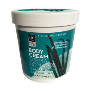Bodyfarm Body Cream Vanilla Milk Πλούσια Κρέμα Σώματος (Βανίλια Γάλα) 500ml