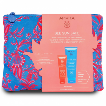 Apivita Promo Bee Sun Safe Hydra Fresh Face Gel-Cream SPF50 50ml & Δώρο After Sun Face & Body Gel-Cream 100ml by Apivita