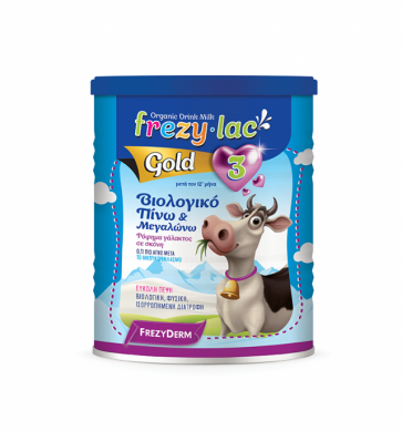Frezylac Gold 3, Ρόφημα Βιολογικού Αγελαδινού Γάλακτος σε σκόνη από τον 12 μήνα 400gr by Frezyderm