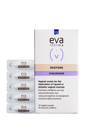 Intermed Eva Intima Restore Ovules Κολπικά Υπόθετα 10τμχ by Intermed