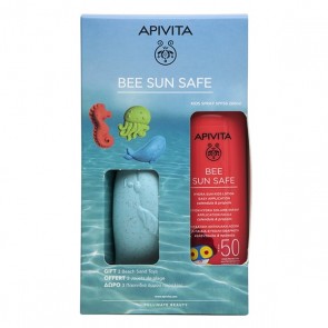Apivita Bee Sun Safe Promo Pack με Hydra Sun Kids Lotion SPF50 Ενυδατική Αντηλιακή Λοσιόν για Παιδιά, 200ml & Δώρο 3 Παιχνίδια Άμμου Παραλίας