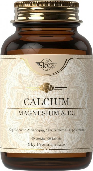 Sky Premium Life Calcium, Magnesium & D3 60tabs by Sky  Life