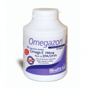 Health Aid Omegazon 750mg Ω3 Πολυακόρεστα Λιπαρά Οξέα (EPA & DHA)