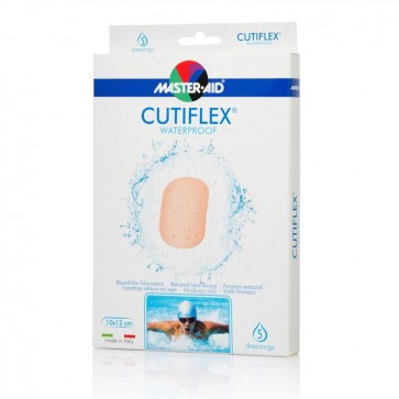 Master Aid Cutiflex Αυτοκόλλητη Αδιάβροχη Γάζα 10Χ12 - 5τεμαχίων by Master-Aid