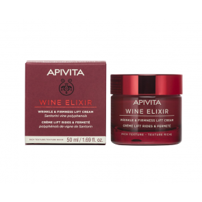 Apivita Wine Elixir Αντιρυτιδική Κρέμα για Σύσφιξη & Lifting Πλούσιας Υφής