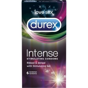Durex Intense Stimulating Προφυλακτικά 6 Τμχ