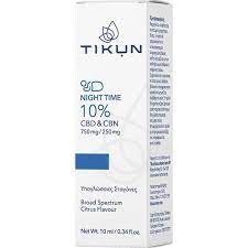 Tikun Night Time 10% Υπογλώσσιες Σταγόνες Ελαίου Κάνναβης by Φαρμακείο Μαρίτας Δάσκου