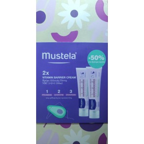 Mustela Vitamin Barrier Κρέμα Αλλαγής Πάνας VBC 1>2>3 2x100ml